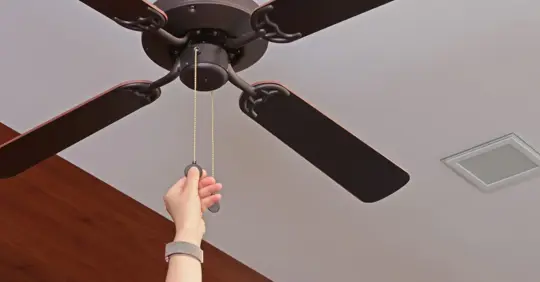 Ceiling fan at home