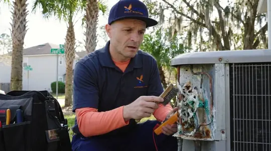 HVAC system electrolytic corrosion